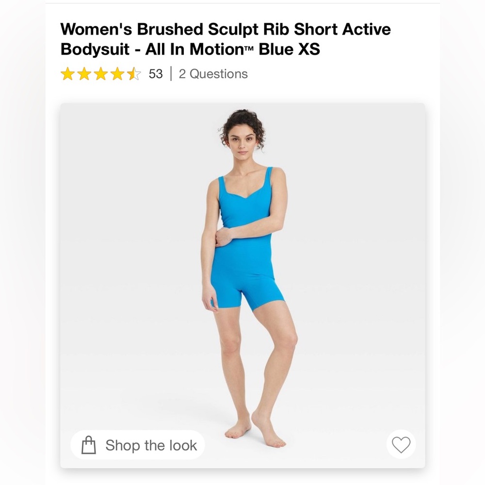 All In Motion active bodysuit